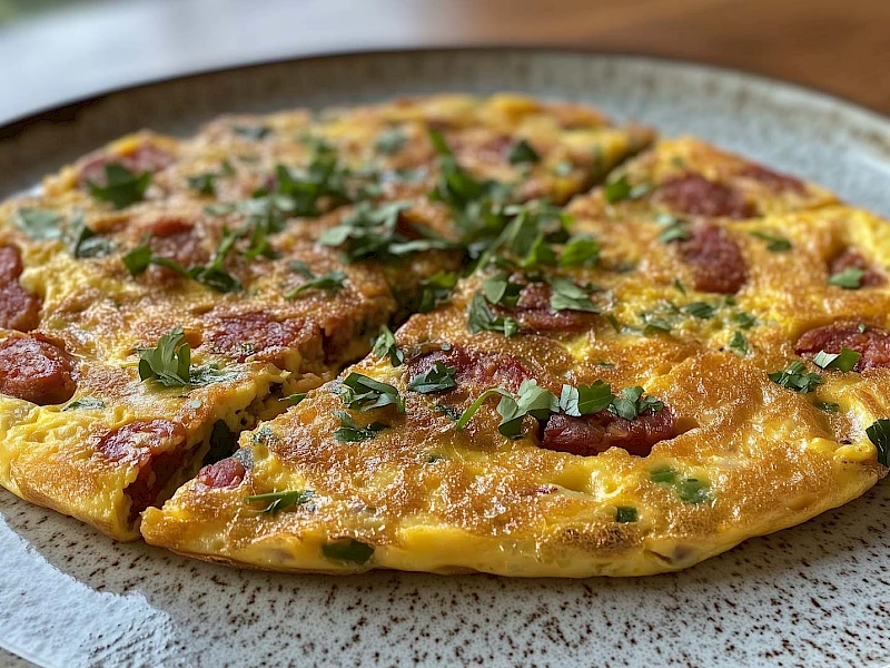 Portugiesisches Chorizo-Omelette