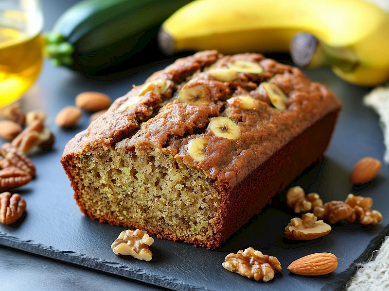 Zucchini Banana Bread