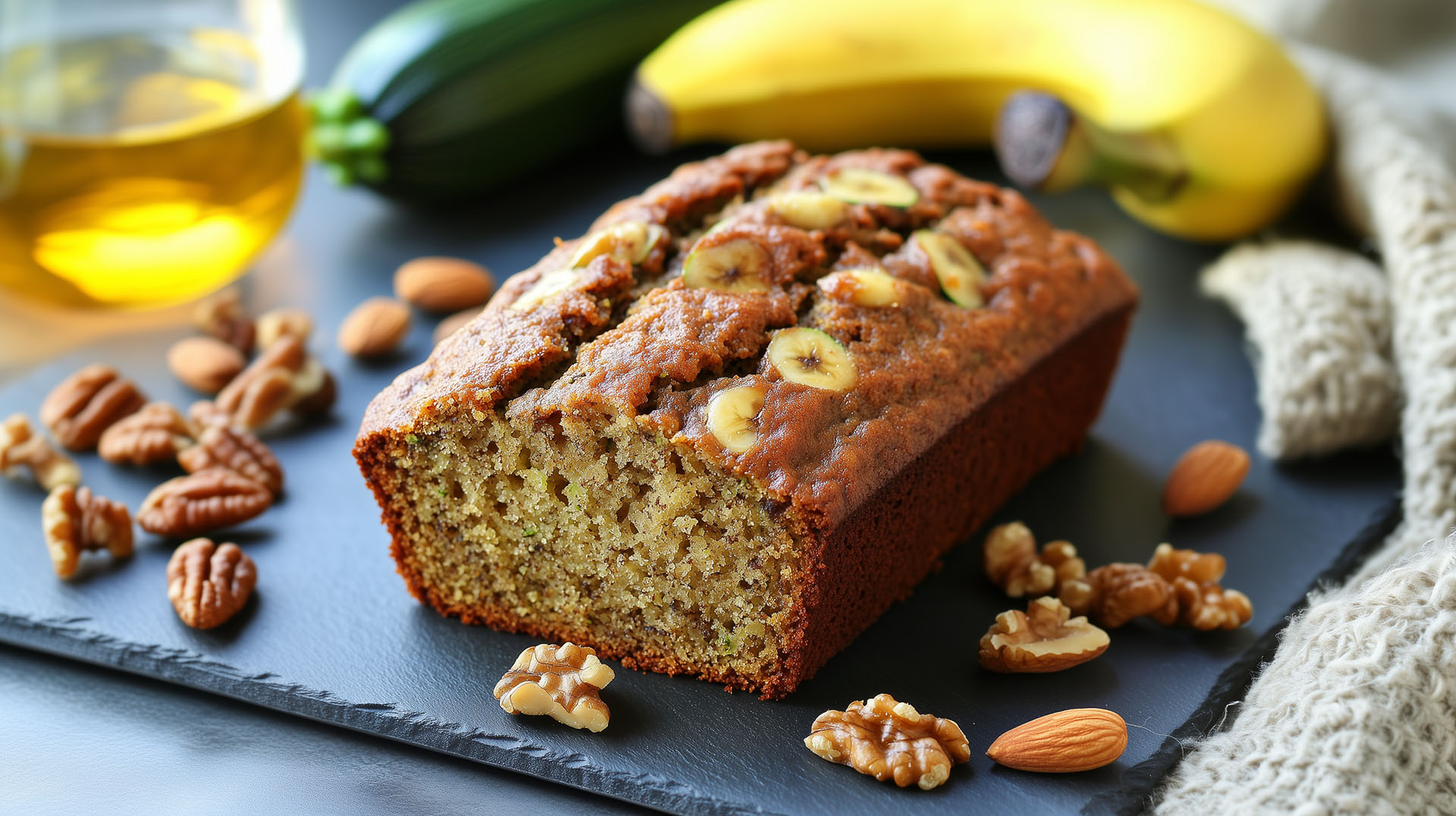 Zucchini Banana Bread