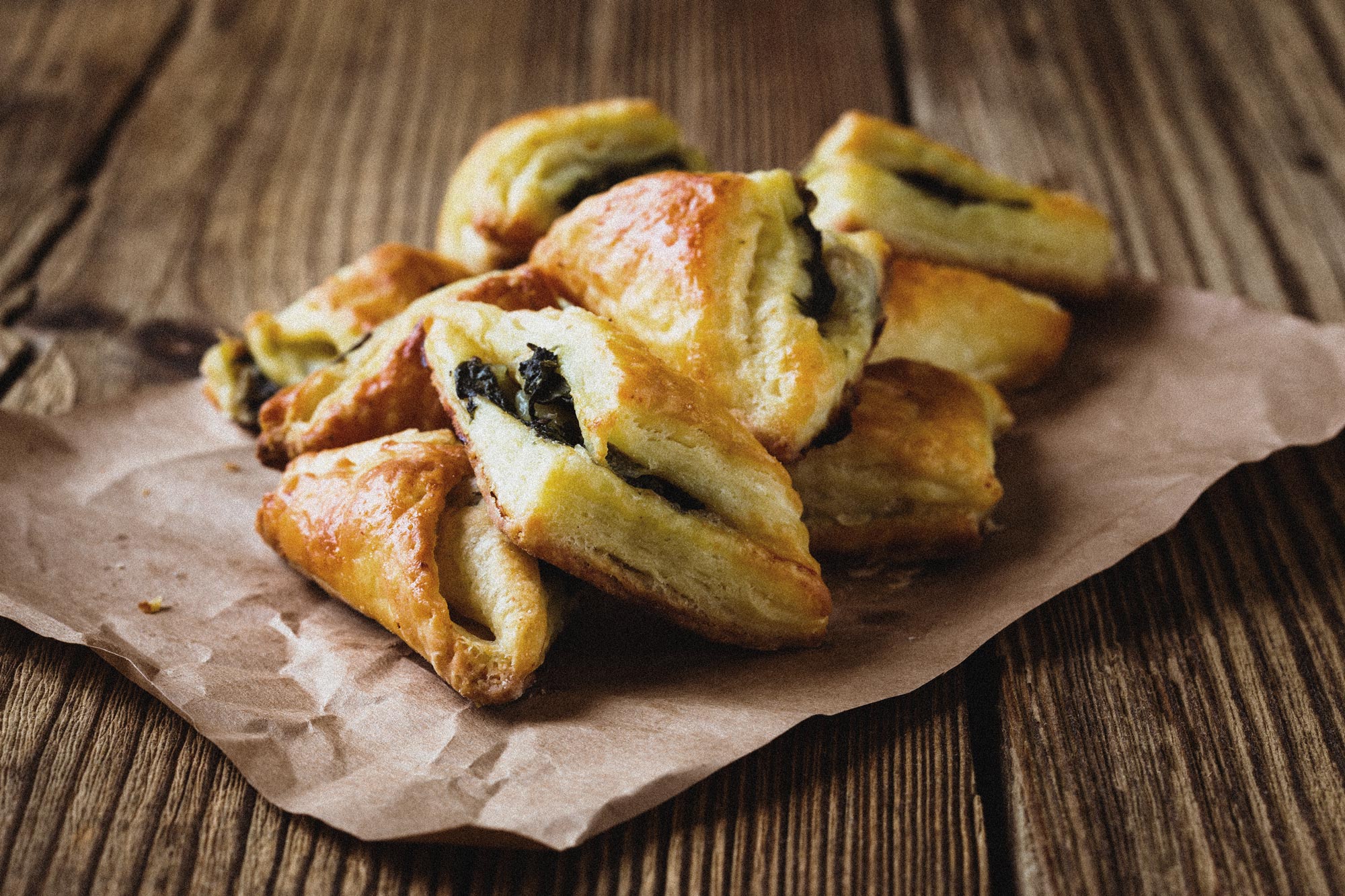 Tofu-Spinat-Teigtaschen