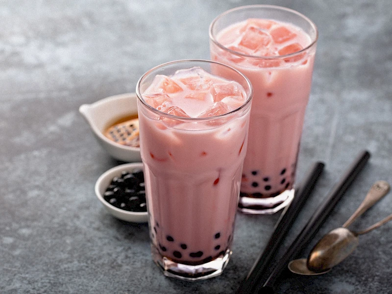 Erdbeer Bubble Tea