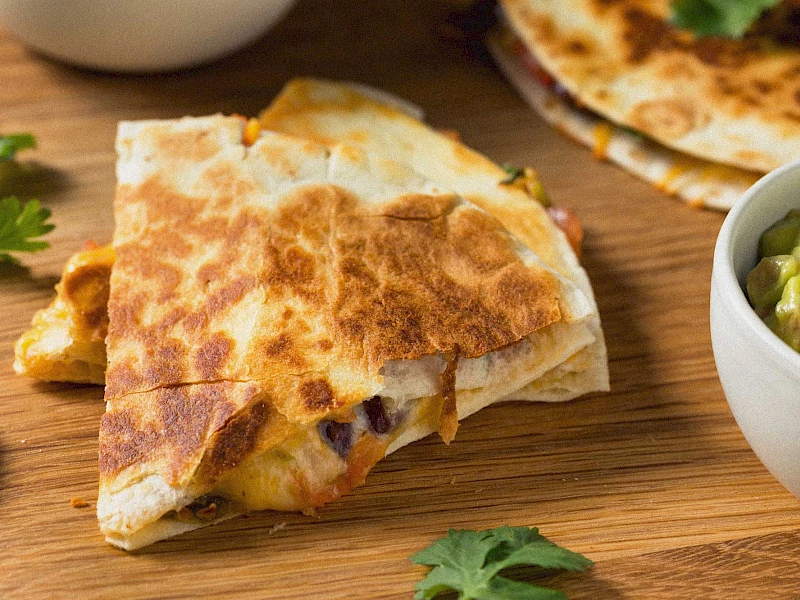Vegane Gemüse Quesadilla