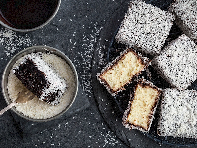 Vegane Lamingtons