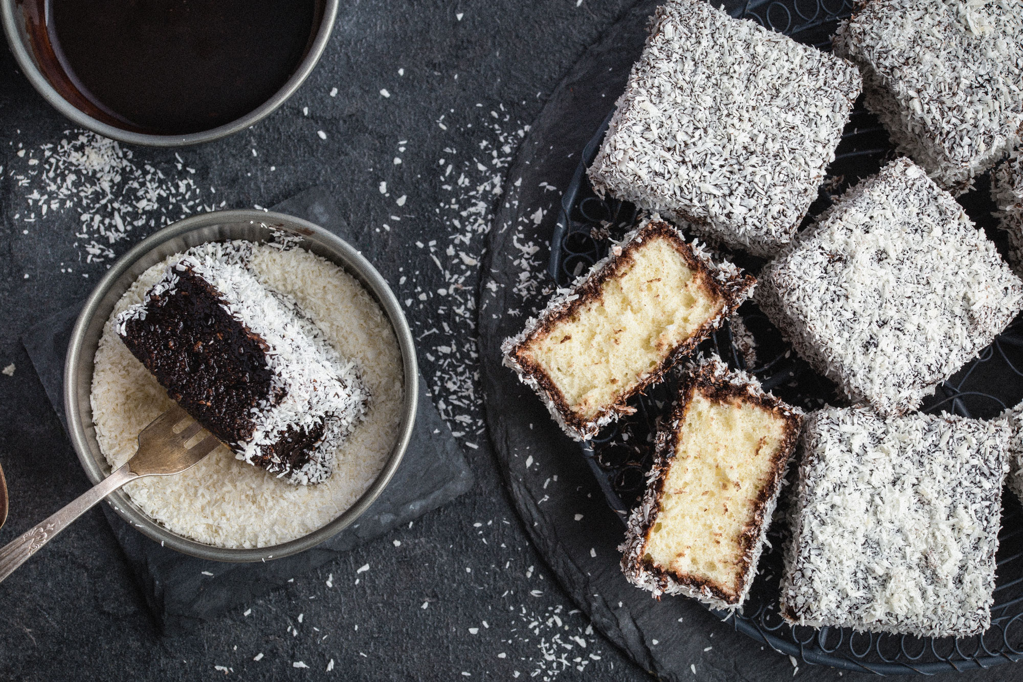 Vegane Lamingtons