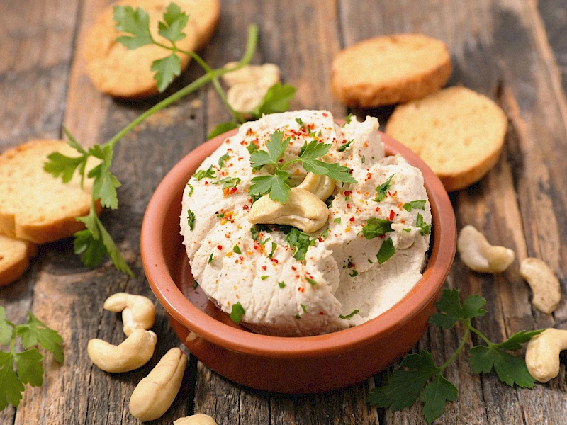 Veganer Cashew Frischkäse