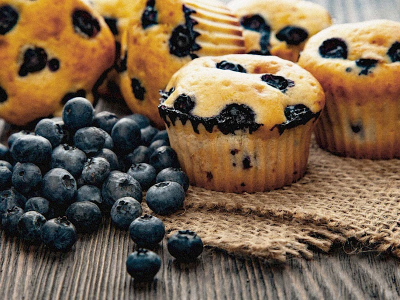 Vegane Blaubeermuffins