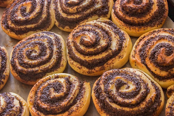 Vegane Mohnschnecken