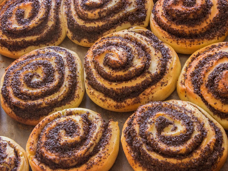 Vegane Mohnschnecken