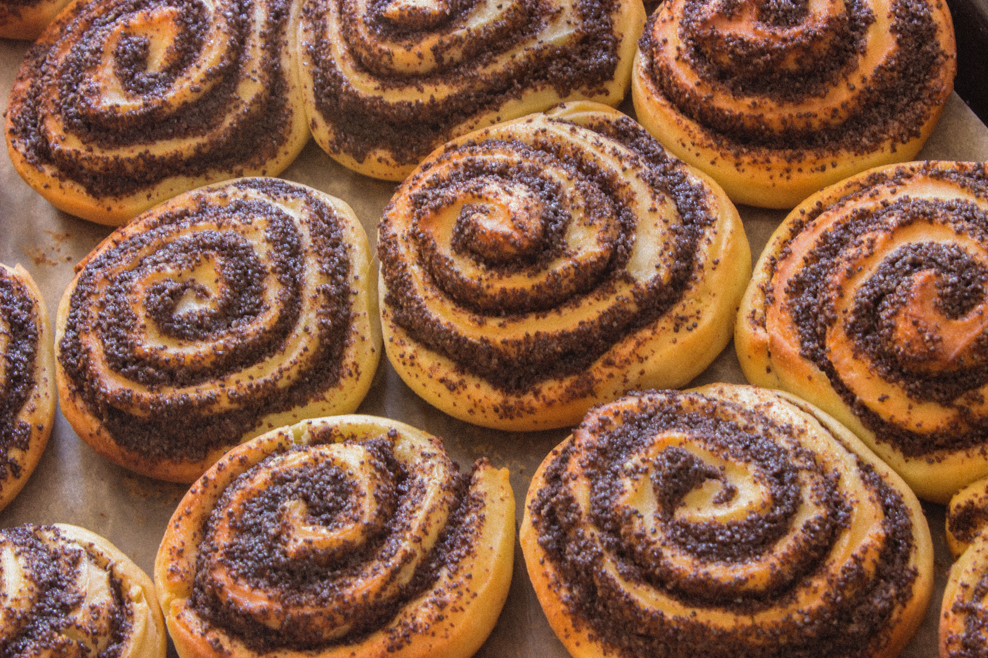 Vegane Mohnschnecken