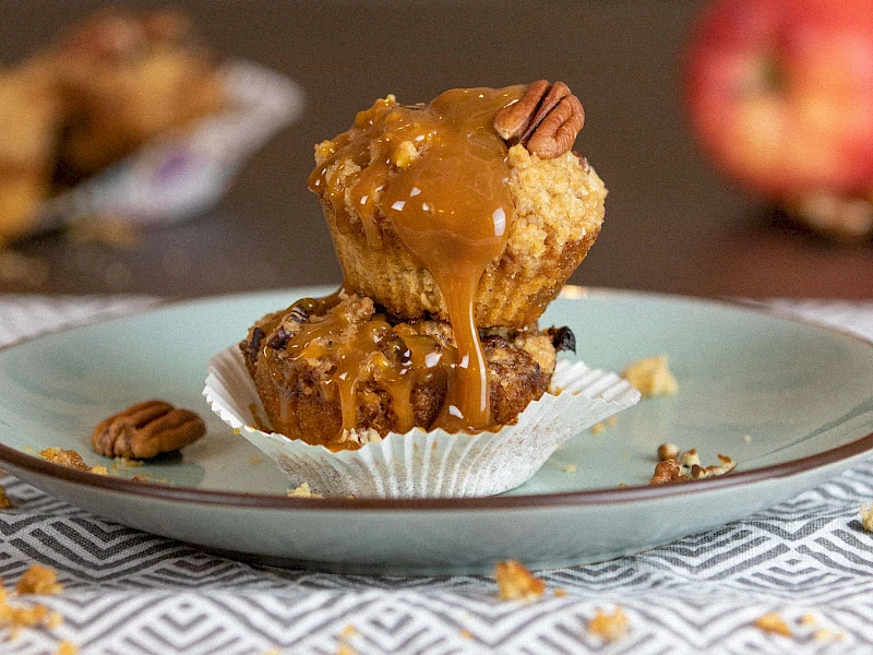 Karamell-Apfel-Muffins