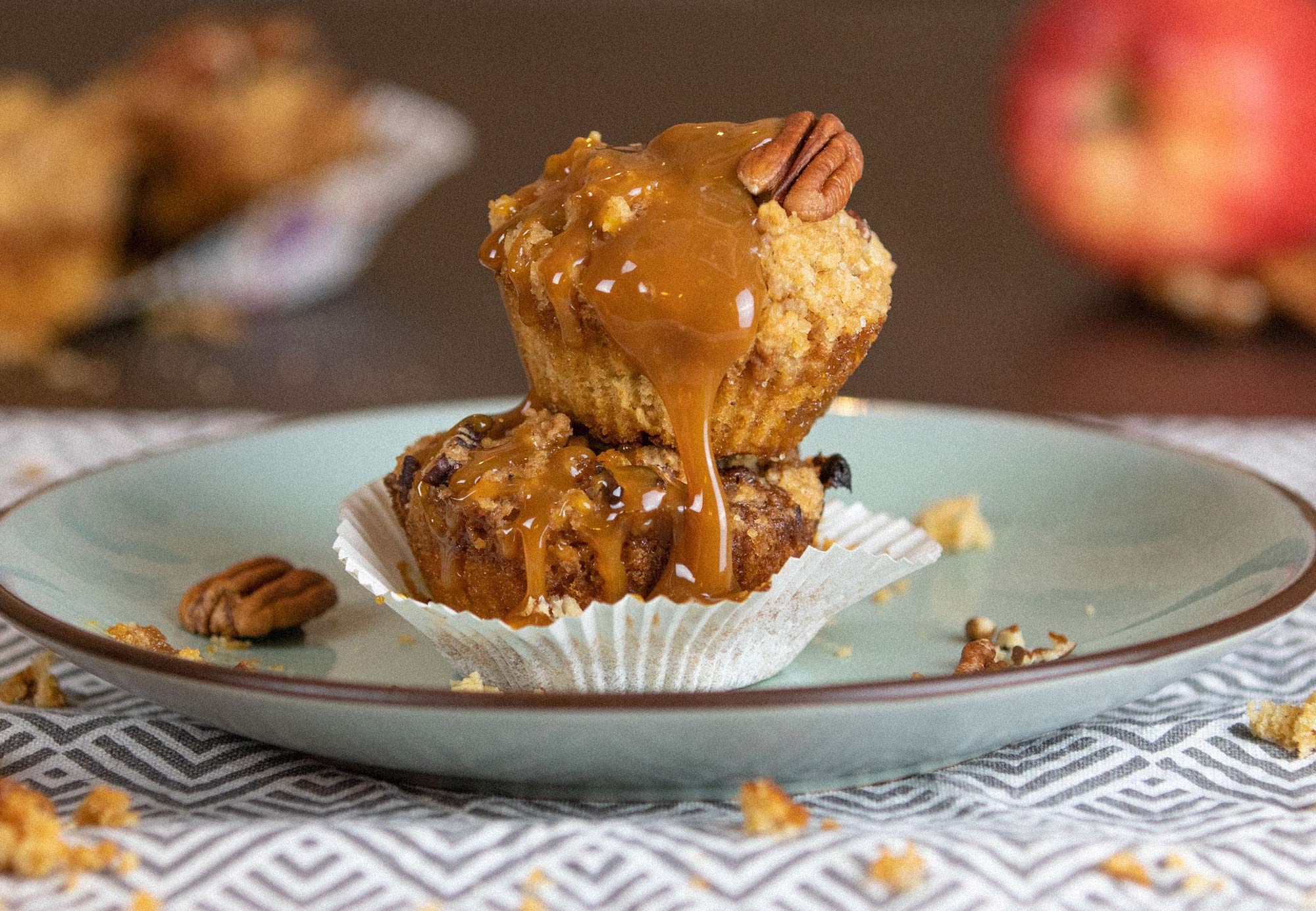 Karamell-Apfel-Muffins