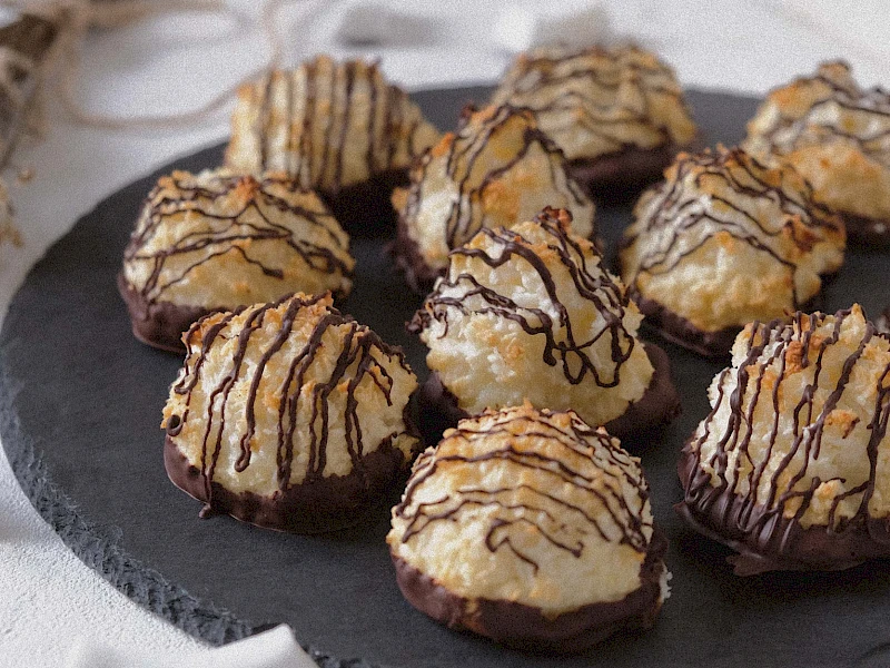 Vegane Kokosmakronen
