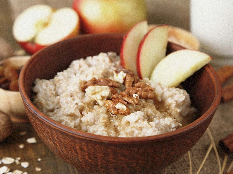 Weihnachtliches Apfel-Zimt Porridge