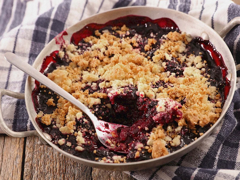 Heidelbeer Crumble