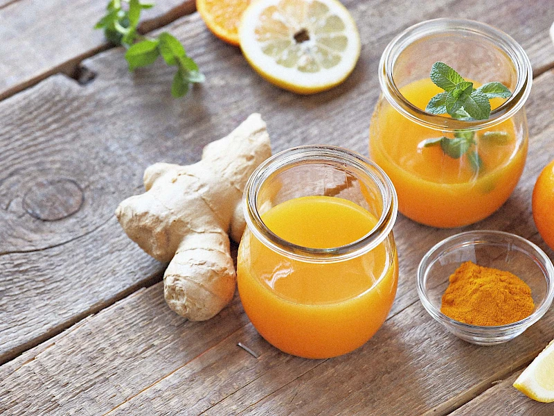 Orange-Ingwer-Shot