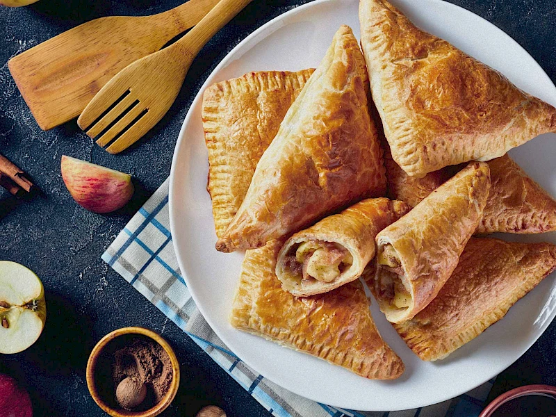 Apfeltaschen aus Blätterteig