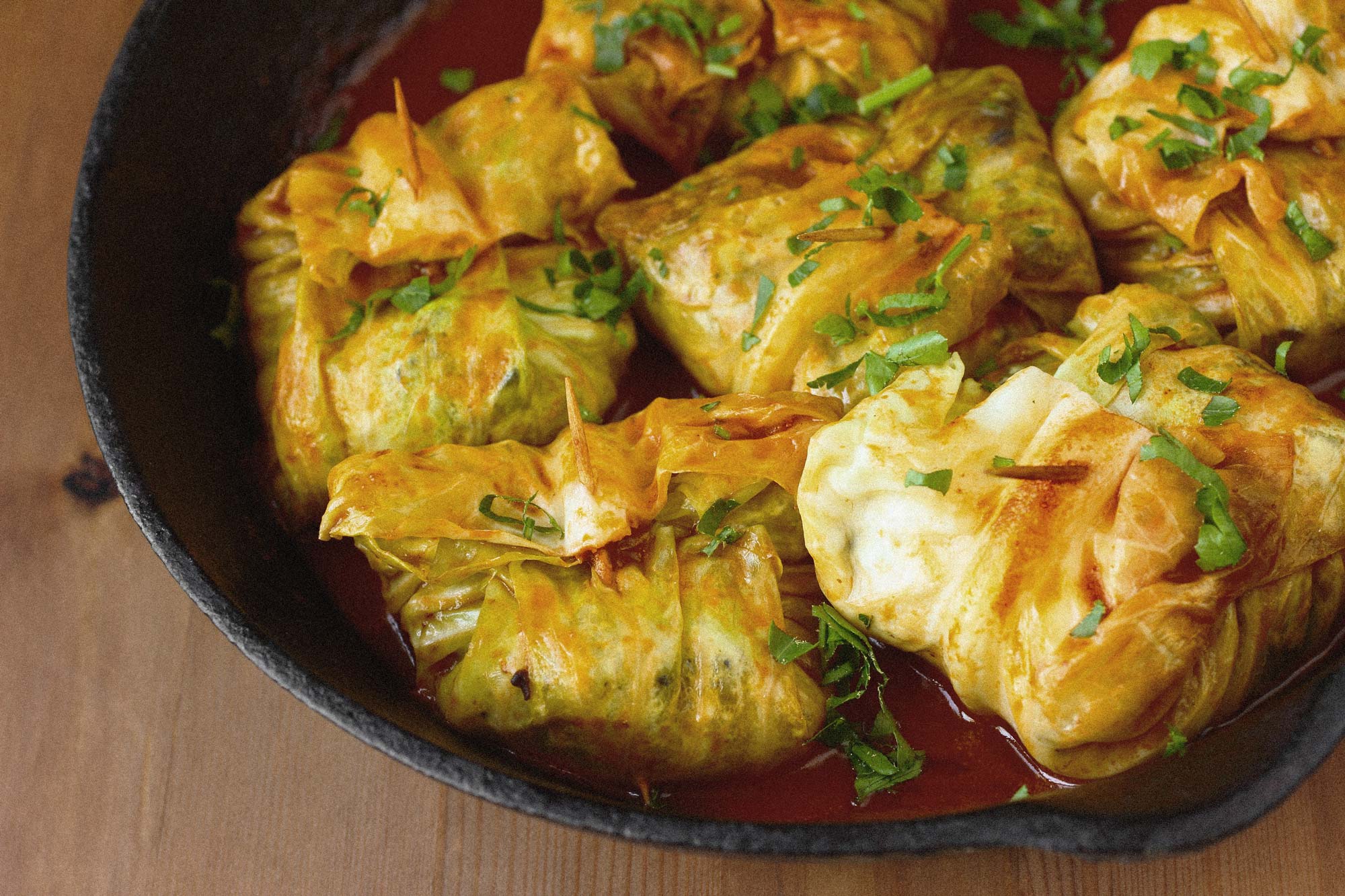 Asiatische Kohlrouladen