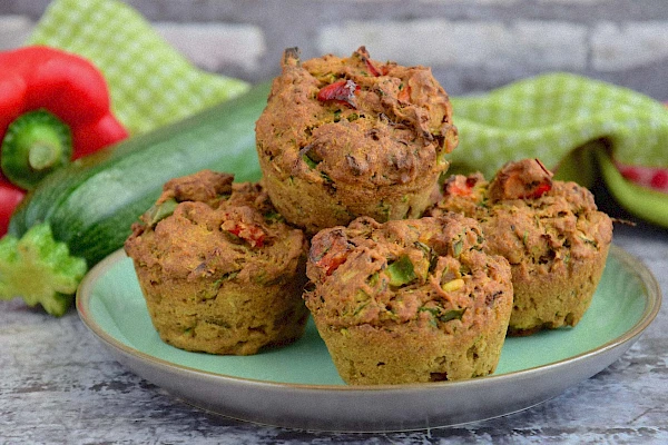 Zucchini Paprika Muffins