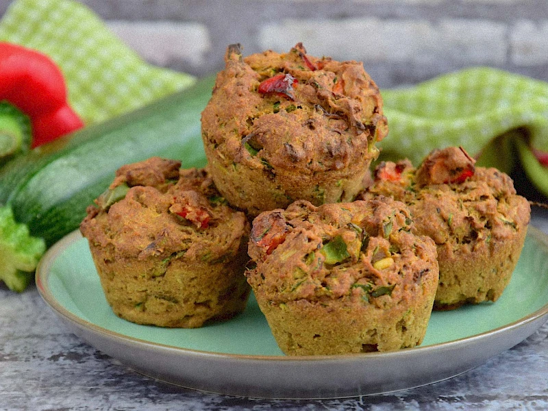 Zucchini Paprika Muffins