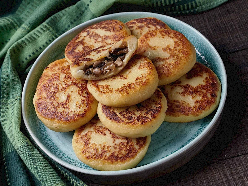 Gefüllte Kartoffelküchlein