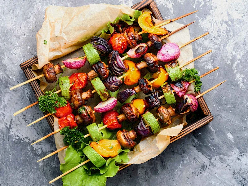 Gemüse-Grillspieße