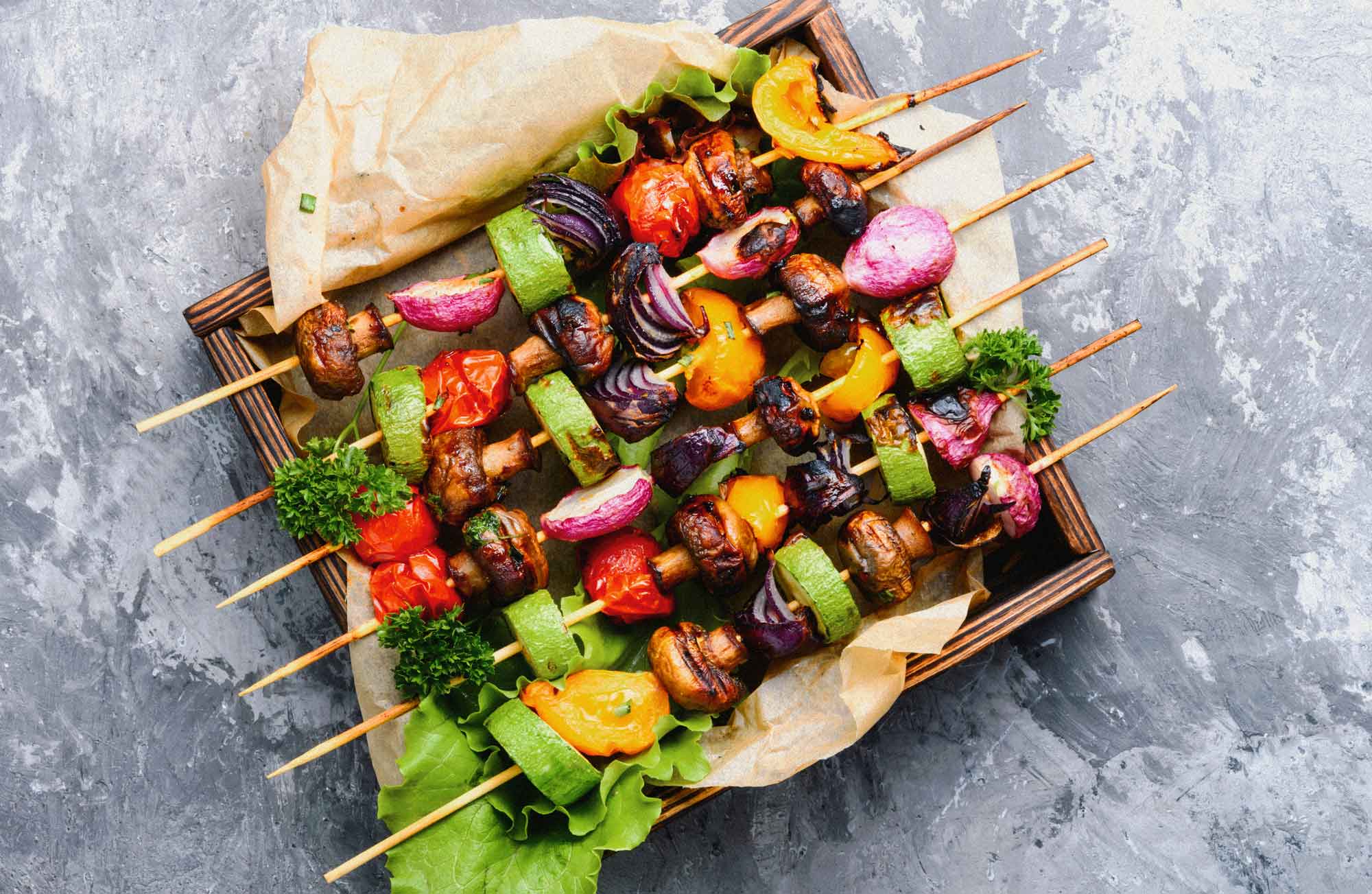 Gemüse-Grillspieße