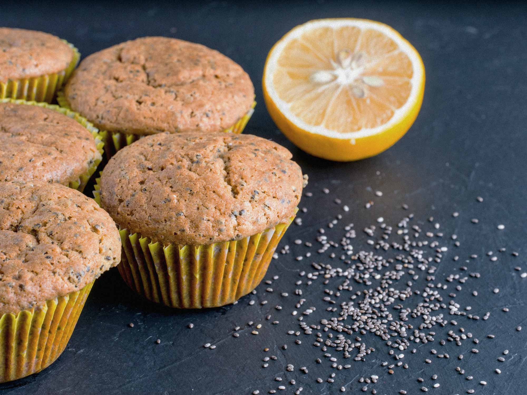 Zitronen-Chia-Muffins