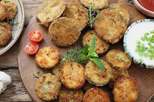 Gebackene Aubergine