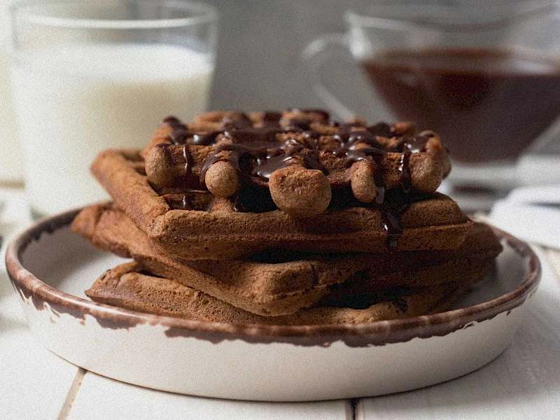 Schoko-Protein-Waffeln