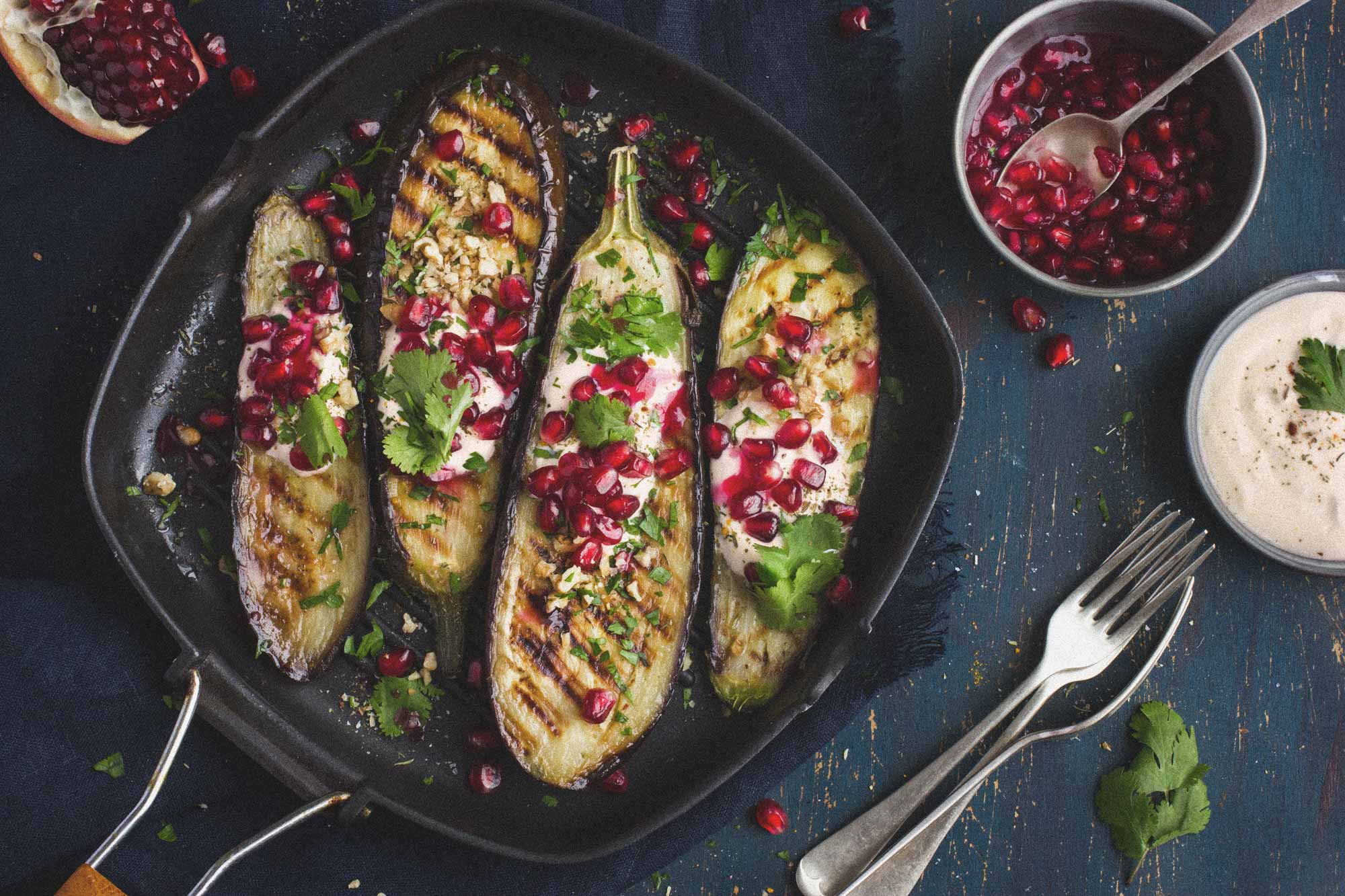Gebratene Aubergine