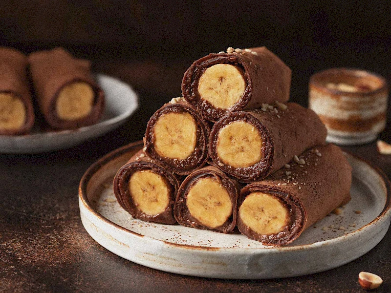 Schoko-Bananen-Crêpes
