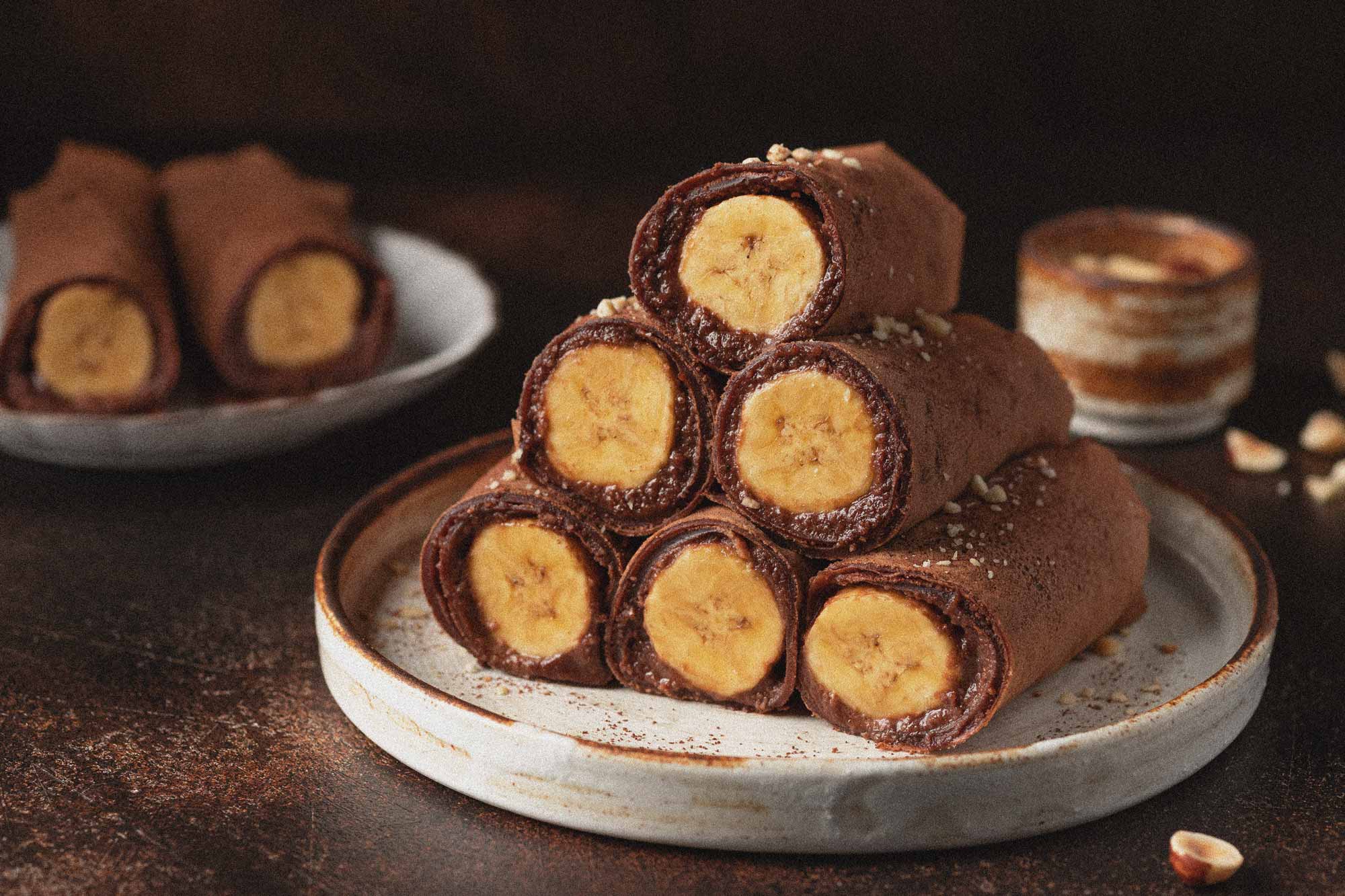 Schoko-Bananen-Crêpes