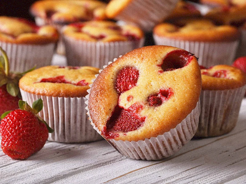 Erdbeer-Muffins