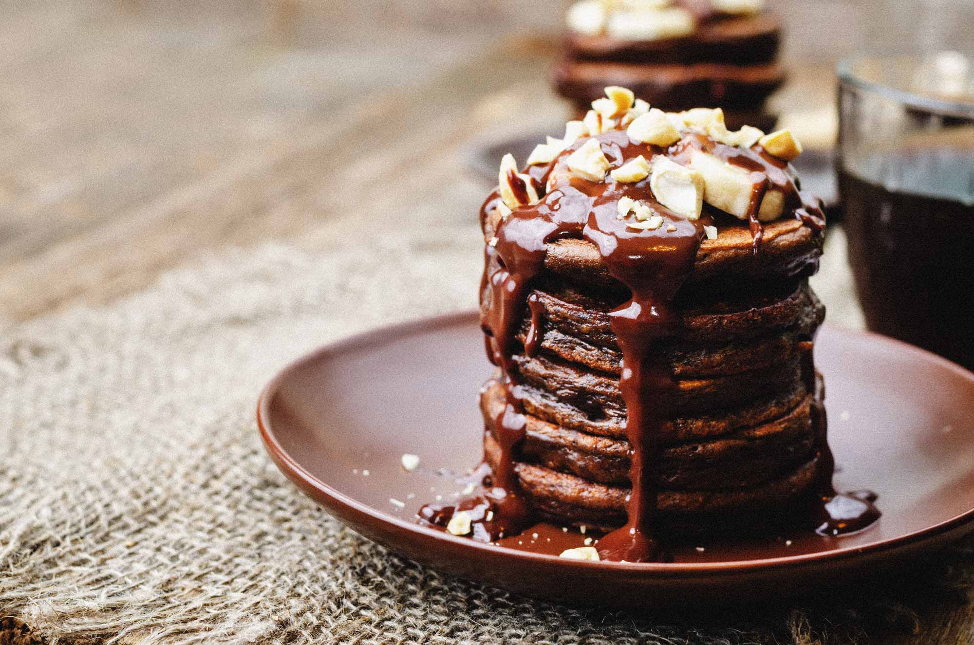 Fluffige Schoko-Pancakes