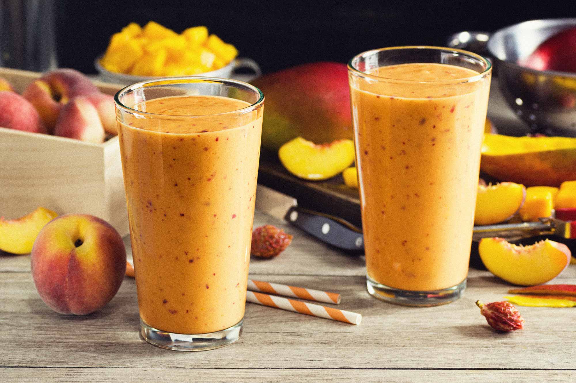 Pfirsich-Mango-Smoothie