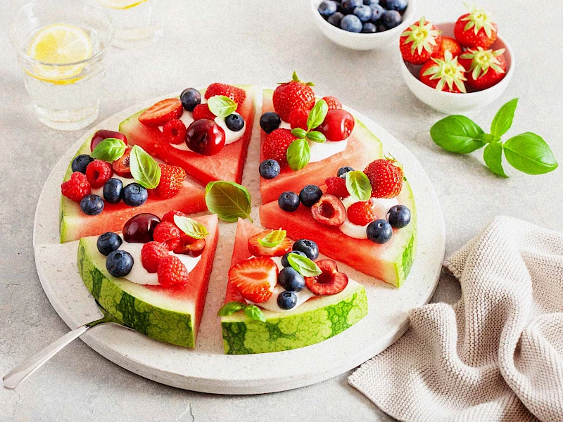 Melonen-Pizza