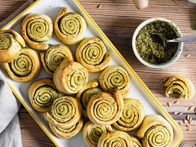 Pesto-Schnecken