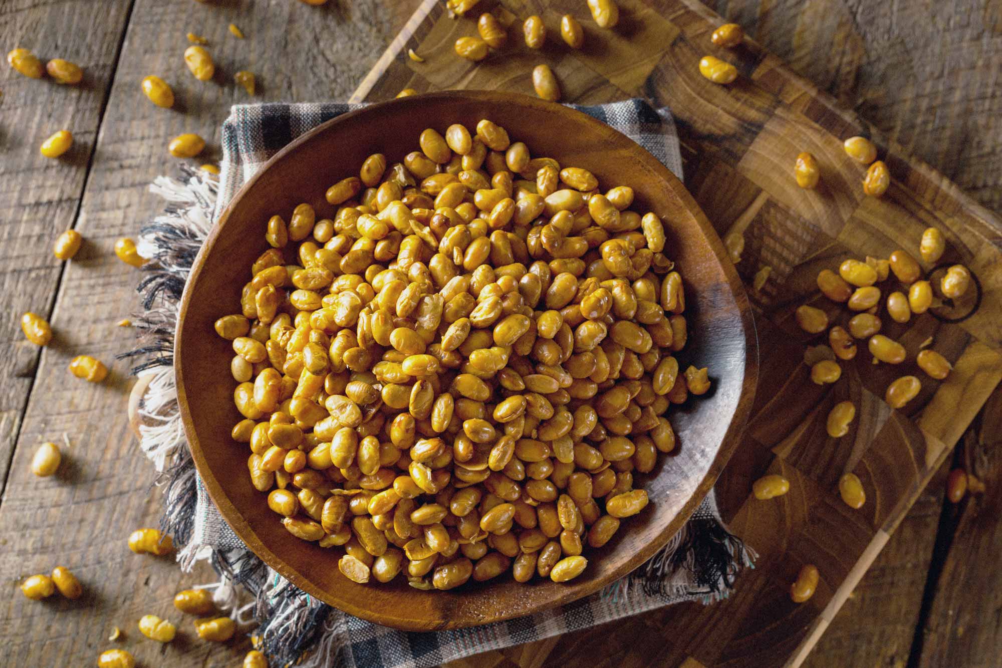 Geröstete Sojabohnen