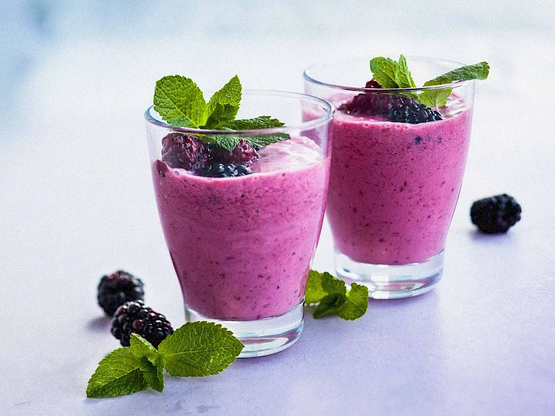 Brombeer-Mousse