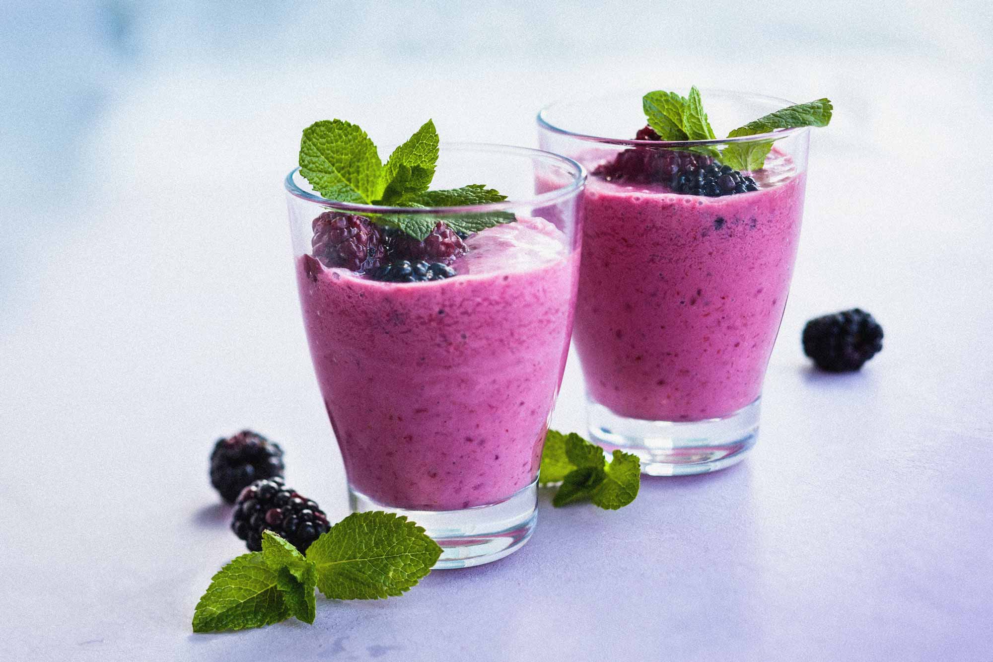 Brombeer-Mousse