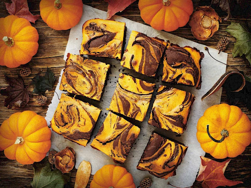 Kürbis Brownies