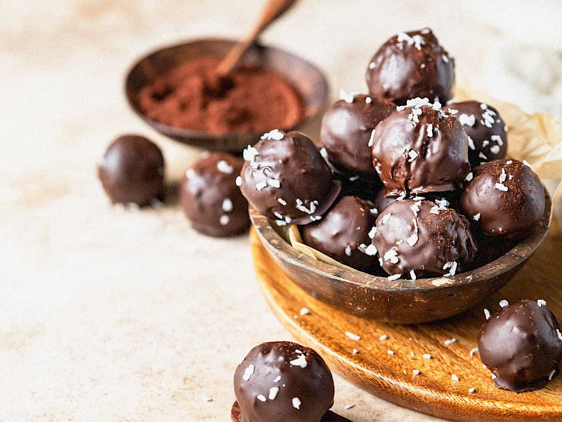 Schoko-Kichererbsen-Erdnuss-Trüffel