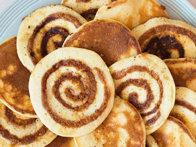 Zimtschnecken-Pancakes