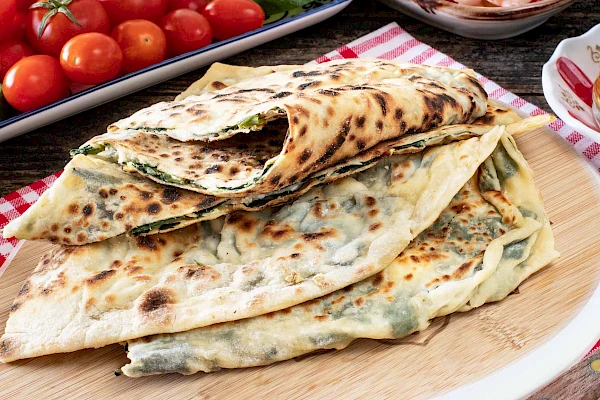 Gözleme mit Spinat