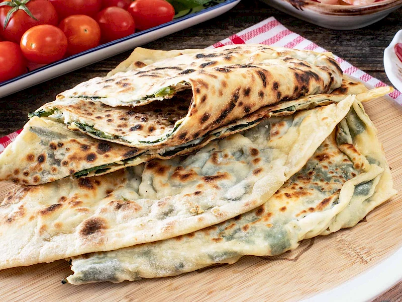 Gözleme mit Spinat
