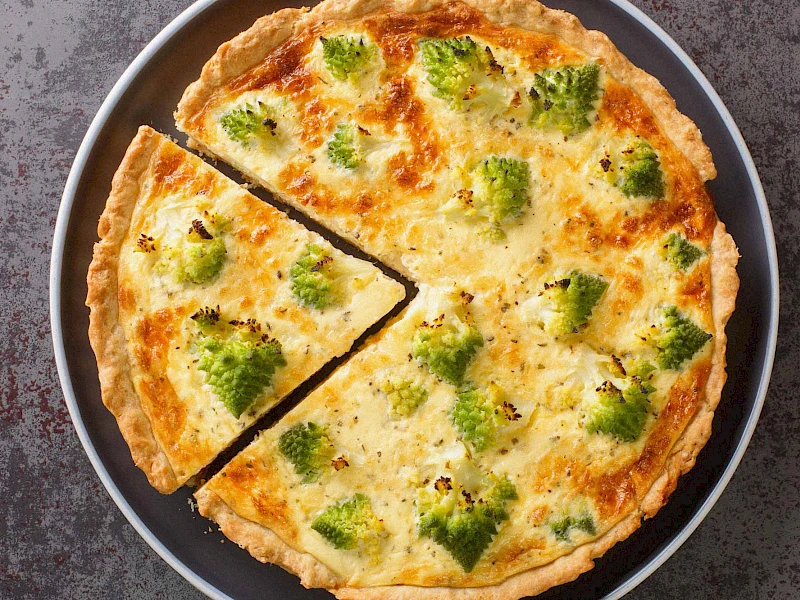 Romanesco-Quiche