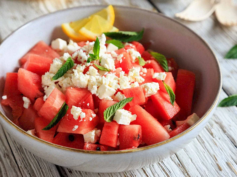 Wassermelonen-Feta-Salat