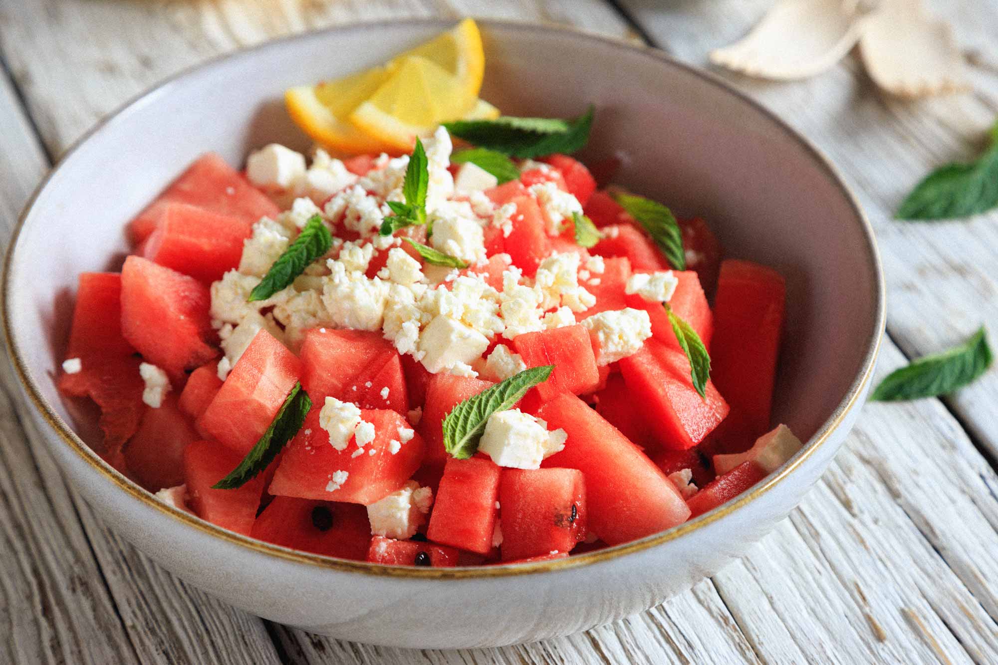 Wassermelonen-Feta-Salat