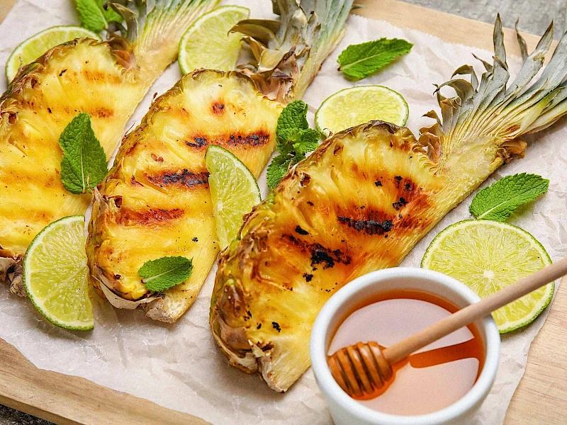 Gegrillte Ananas