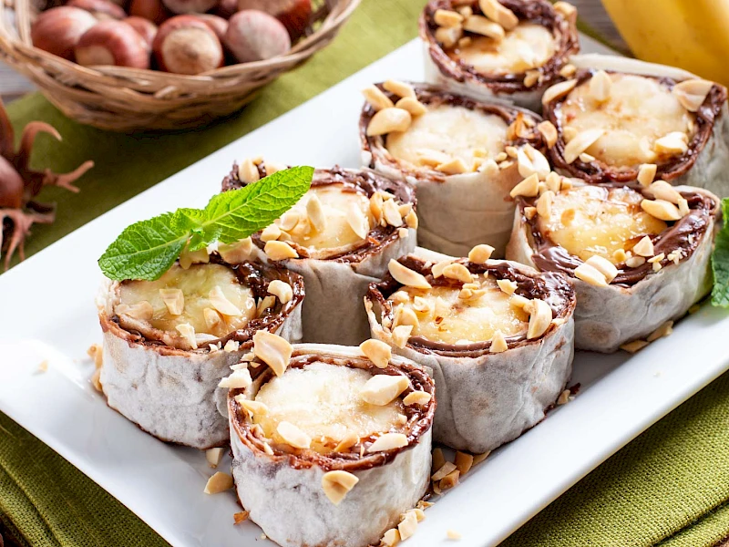 Bananen-Sushi